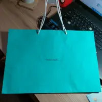 在飛比找蝦皮購物優惠-Tiffany&Co - 經典綠 LOGO 大紙袋/手提袋蒂