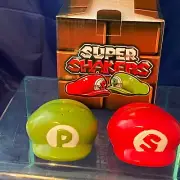 MIB Mario & Luigi Salt and Pepper Super Shakers Super Mario Bros Hats Geek Fuel