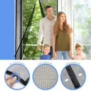 Magnetic Screen Door Mesh Curtain Net Anti Mosquito Bug Insect Fly Hands Free