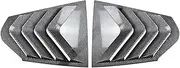 Compatible for BMW 1 Series F40 M-Pack & M135i 2019-2024 Rear Window Side Vent Shutter Louver Cover Trim Car Accessories Parts Carbon Look(Carbon Look)