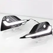 Fog Light Car LED Daytime Running Headlamps For Qashqai 2019 2020 Daylights Yellow Turn Signal DRL Car Fog Lamps