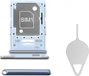 BESJMYT for Samsung Galaxy A53 5G Sim Card Tray Replacement (Single SIM Version) Blue Card Tray Slot Holder Bracket Adapter with Needle Ejector for A53 5G SM-A536U SM-A536U1