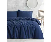 Amsons Deep Blue Quilt Cover Set