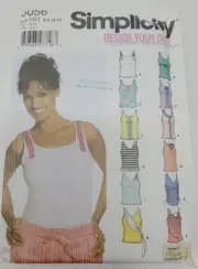 Simplicity 5056 Misses tank tops with Variations sewing pattern size 6 -12