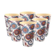 Flower Bamboo 6 Cup Set
