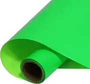 FUNKAKA Fluorescent Green HTV Heat Transfer Vinyl Rolls, 12" x 10ft Neon Green Iron on Vinyl for All Cutter Machines PU Stretchy HTV Vinyl for T-Shirt Easy to Cut & Weed for Heat Transfer Design