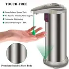 Automatic Soap Liquid Dispenser Handsfree Touchless IR Sensor Hand Wash Shampoo