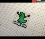 I Am Unstoppable T-Rex Dinosaur JDM Car Reflective Decal Sticker #03