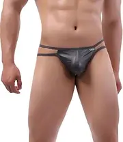 [TAPUU] Mens Leather G String Thong Underwear, Mens Panties