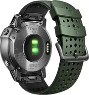 FKMBD For Garmin Fenix 8X Fenix 7X Sport Silicone Watch Band 26mm Replacement Strap For Fenix 6X/6X Pro/5X Plus/Tactix 7 Pro/Enduro 2/Fenix 3/Descent Mk2