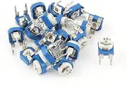 Aexit 20Pcs (Potentiometer) UKM-065 200 Ohm 3 Terminals Trimmer Potentiometer (73ry344qf663) Adjustable Resistor