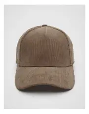 [Unison] Corduroy Baseball Cap in Chocolate