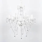 vidaXL Chandelier 5 Bulbs Transparent
