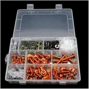 Motorcycle Fairing Bolt Kit Motorcycle Fairing Bolts Screws Body Spring Bolts Kit for Y&amaha for MT07 for MT09 for MT10 for FJR1300(Orange)
