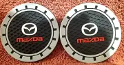 Mazda Gear Rubber Coasters 2 Car Cup Holder Insert Car Accessories NEW FREE SHIP