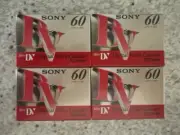 New 4 DV Digital Video Cassette SONY DVM60R LP90 3x2 inch Mini DV