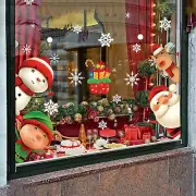 Christmas Window Clings Decorations Snowflake Stickers