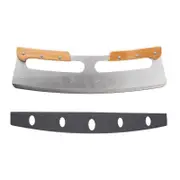 Kitchen Stainless Steel Pizza Cutter Rocker Blade Slicer 35CM +Protective Cover