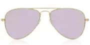 Ray-Ban Kids RJ9506S Aviator 249/4V Kids' Sunglasses Gold Size 50