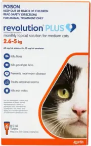 Plush Flea and Worm Treatment for Cat Medium Cat 2.5-5 Kg (Pack of 6)