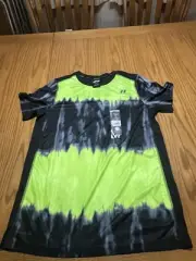 NWT XL(14-16) Russell Dri Power 360 Kids Green & Black Tshirt