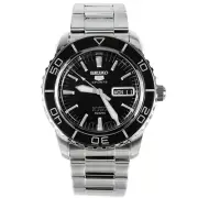 SEIKO 5 Sports SNZH55K1 Automatic Watch Steel Black Mechanic 7S36 Fathoms Fifty