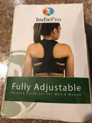 IndiePro Fully Adjustable Posture Corrector for Back & Neck Unisex Back Brace