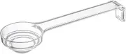 Yamazaki Industries 2548 Tiered Measuring Spoon, Layer, Clear