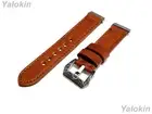 Light Brown Brushed Leather Band for Fitbit Versa 2 & Versa Lite Special Edition