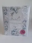 Cabbage & Roses London Blue Taupe Floral 3pc King Duvet Cover Set - New