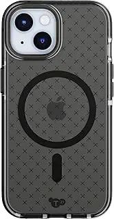 Tech21 Evo Check Case with MagSafe for iPhone 15, Smokey/Black