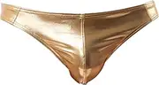 [DGHM-JLMY] Men Shiny Metallic Underwear Comfort T-Back Thong Panties Bulge Pouch Underpants Thongs G-String Swimsuit