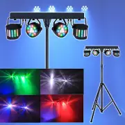 DJ Party Lights Par Stage Lighting Mobile Stand T-Bar RGB Disco KTV Light DMX