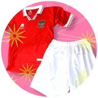 在飛比找蝦皮購物優惠-印尼國家隊球衣兒童 3-12 歲 GO 國家隊足球球衣