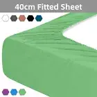 Luxury Bamboo Blend Ultra Soft Bed Sheets 40cm Extra Deep Pocket Fitted Sheet