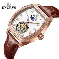 在飛比找蝦皮購物優惠-【飾碧得】卡諾威斯KNORVS品牌日月星辰機械錶酒桶男士手錶