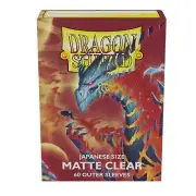 Dragon Shield 60 Deck Protector Outer Card Sleeves Japanese Small Matte Clear