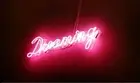 Dreaming Pink Neon Sign Lamp Light 25"x8" Acrylic Wall Glass With Dimmer VH
