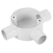 PVC Conduit Box Junction Box 3 Way 20mm M4 x 0.7 for Electronic Project