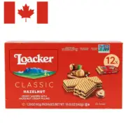 Loacker Classic Hazelnut Wafers with Hazelnut Cream Filling Multipack 12 X 45G