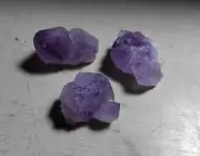 3pc Natural Amethyst Quartz Crystal Mini Clusters Specimens lot