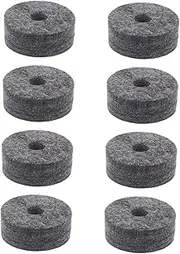SUPVOX 8pc Drum Cymbal Felt Pads Non-slip for Cymbals Replacement Accessories Marching Percussion Parts for Drum Practice Kit