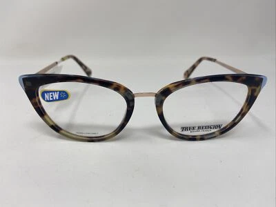 TRUE RELIGION EYEGLASSES FRAME T038 TOR TORTOISE GOLD 53/19/140 FLEX HINGE HU04