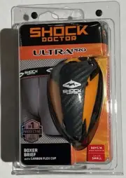 Shock Doctor Compression Short BioFlex Boys M Waist 24-26 Boxer Small Cup Ultra
