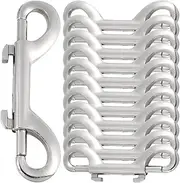 DOITOOL 12pcs Double Buckle Bolt Snap Clip Pet Buckle Hook Chain Water Bucket Clips Double Ended Trigger Snaps Dog Kennel Outdoor with Roof Pet Leash Hooks Zinc Alloy Does Not Rust Hairpin