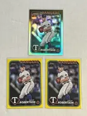 2024 Topps Update David Robertson Lot x1 Rainbow x2 Yellow Texas Rangers