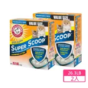 【ARM&HAMMER 鐵鎚】超值2入組 無香貓砂26.3LB (鐵鎚)