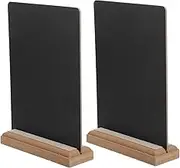Garneck 2pcs Mini Double Sided Chalkboard with Stand Small Menu Board for Home Office Reversible Message Board for Reminders Decorations