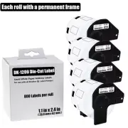 4Rolls 28.9mmx62mm DK-1209 Small Address 800 Labels for Brother QL Printer
