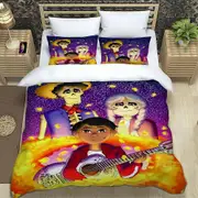 v675 Bed Sheets Coco Miguel Quilt Cover Pillowcase Bedding Three Piece Set Multi Size Comforter Set Bedding Sets Single Full Queen King 3-Piece Beddin